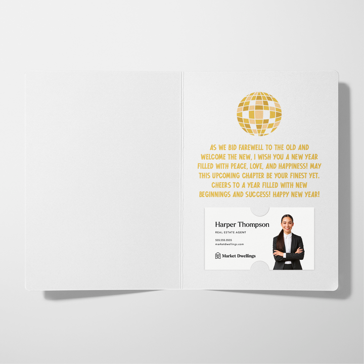 Set of May This Be Your Best Year Yet! | New Year Greeting Cards | Envelopes Included | 104-GC001-AB Greeting Card Market Dwellings