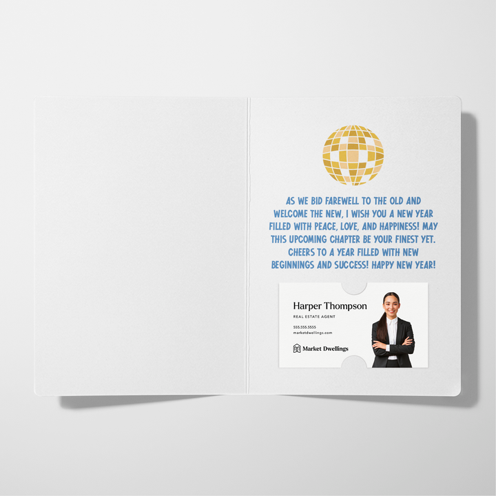 Set of May This Be Your Best Year Yet! | New Year Greeting Cards | Envelopes Included | 104-GC001-AB Greeting Card Market Dwellings