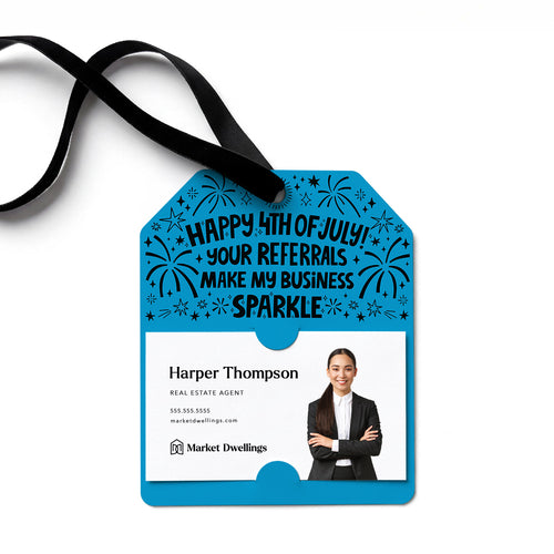 Your Referrals Make My Business Sparkle | Gift Tags Gift Tag Market Dwellings