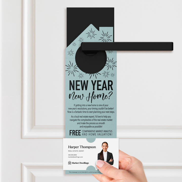 New Year, New Home Door Hangers Holiday Door Hanger Market Dwellings