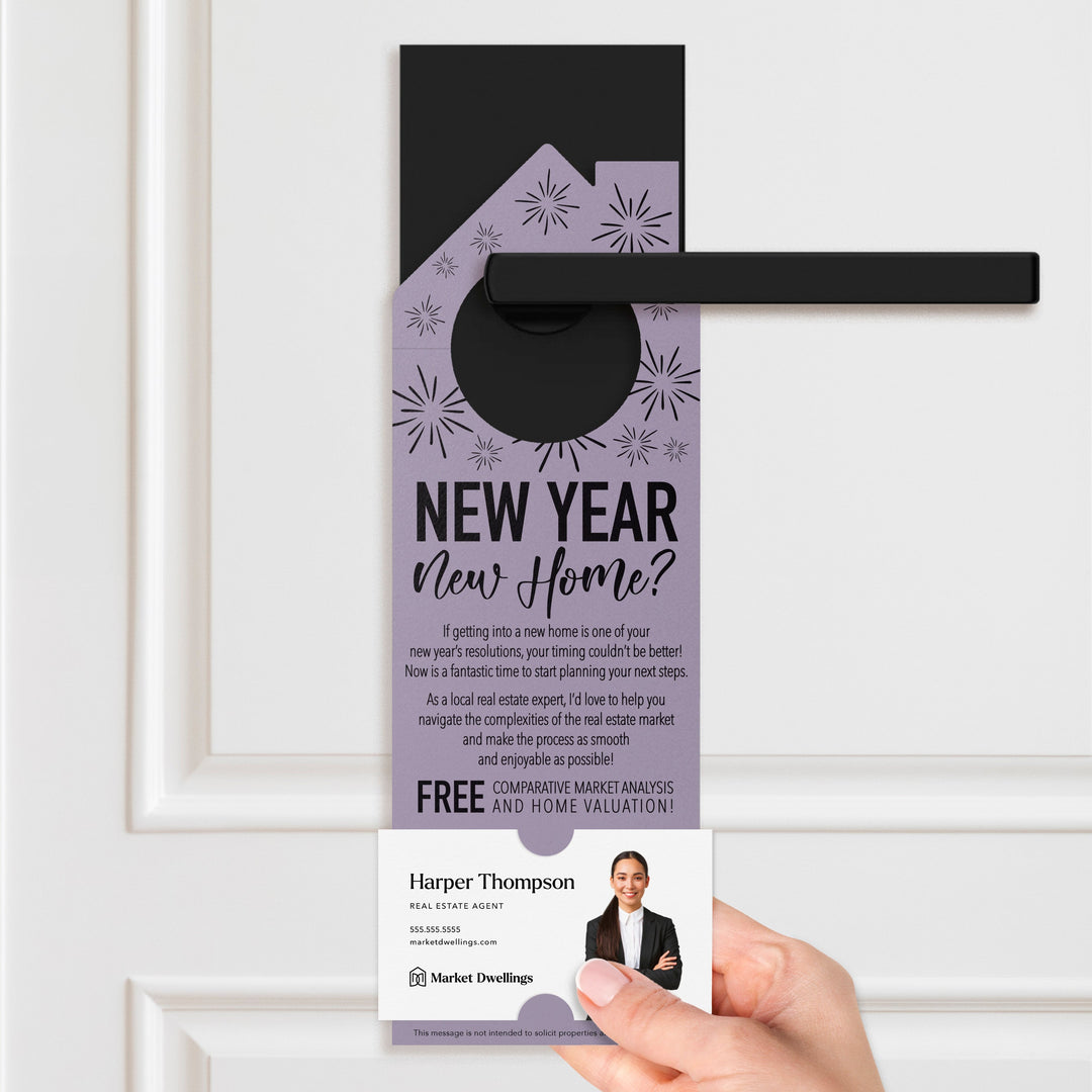 New Year, New Home Door Hangers Holiday Door Hanger Market Dwellings