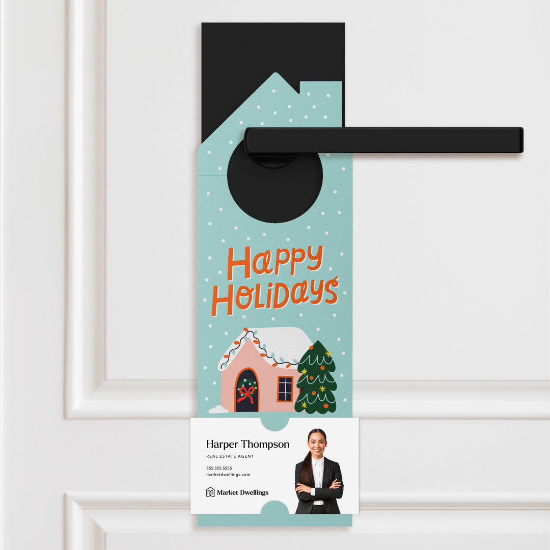 Happy Holidays Door Hangers Holiday Door Hanger Market Dwellings