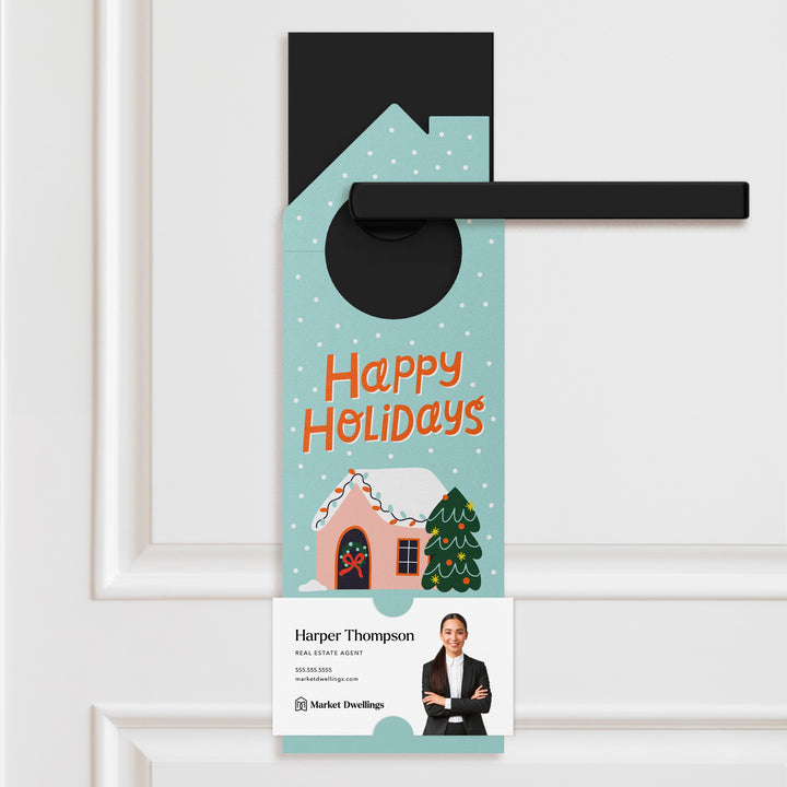 Happy Holidays Door Hangers Holiday Door Hanger Market Dwellings