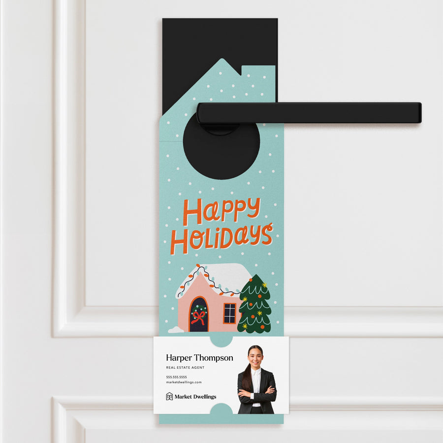 Happy Holidays Door Hangers Holiday Door Hanger Market Dwellings
