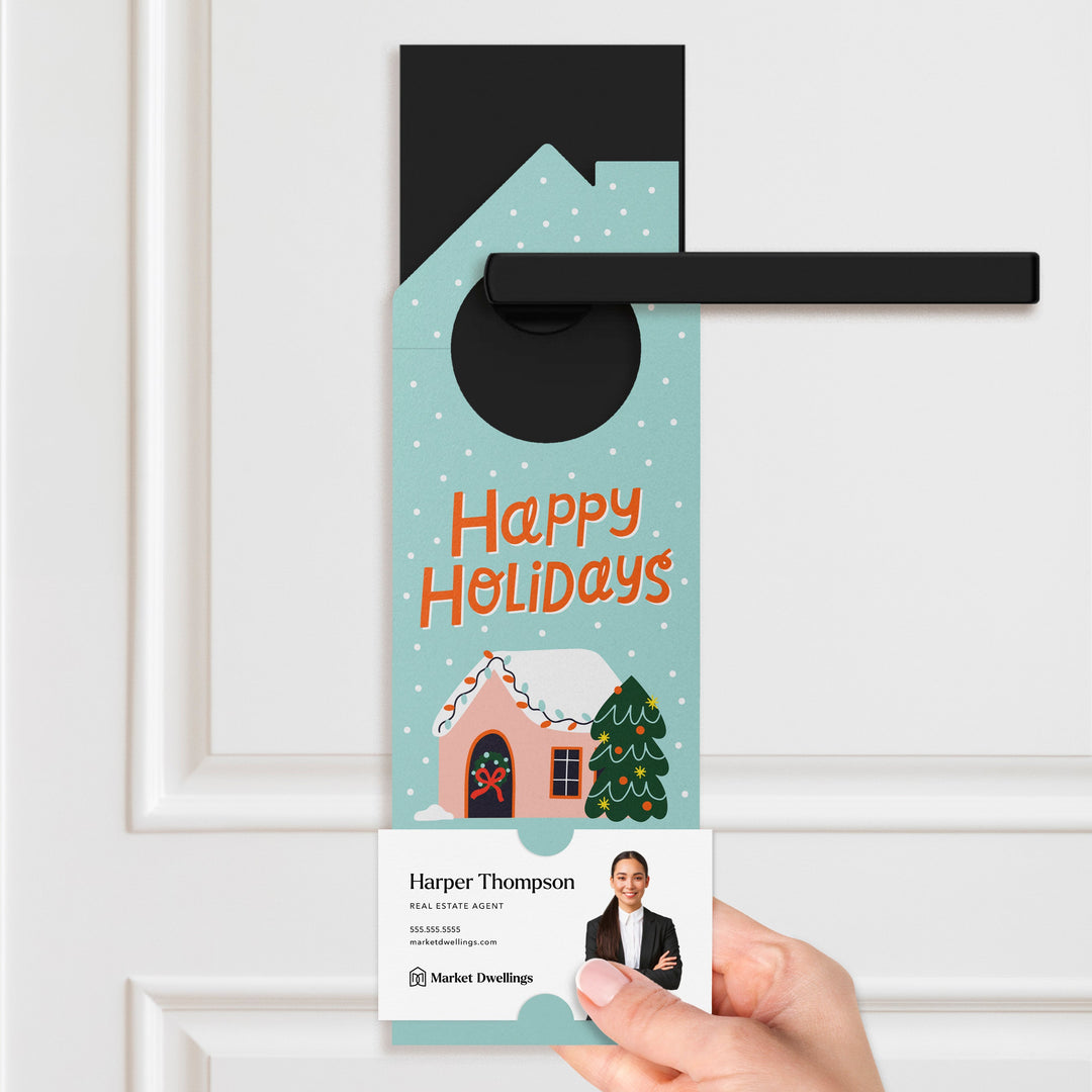 Happy Holidays Door Hangers Holiday Door Hanger Market Dwellings