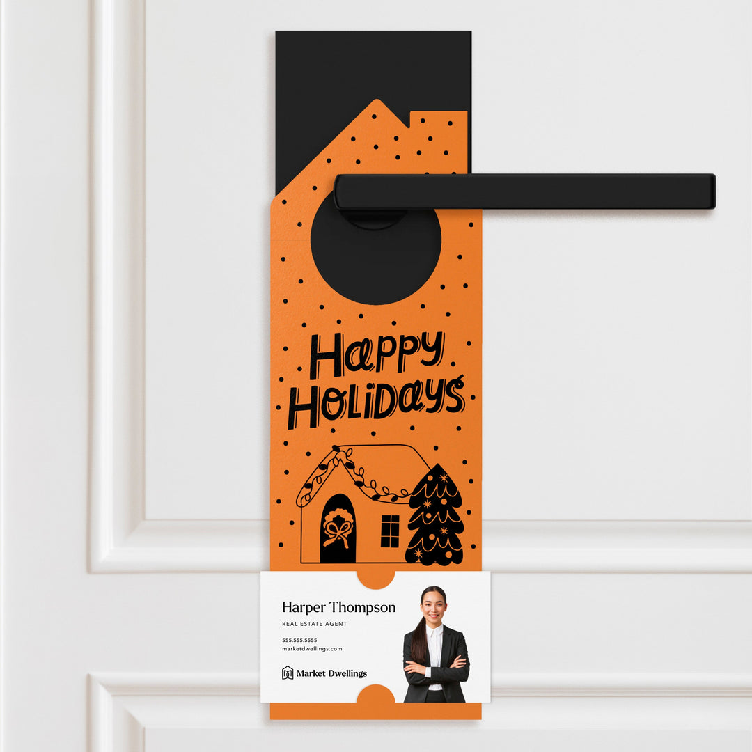 Happy Holidays Door Hangers Holiday Door Hanger Market Dwellings CARROT