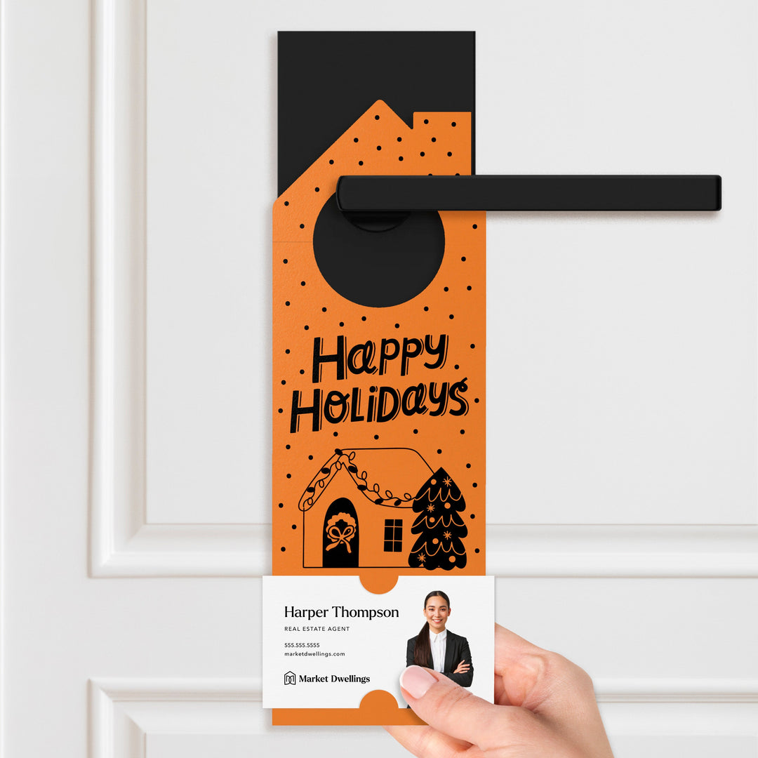 Happy Holidays Door Hangers Holiday Door Hanger Market Dwellings