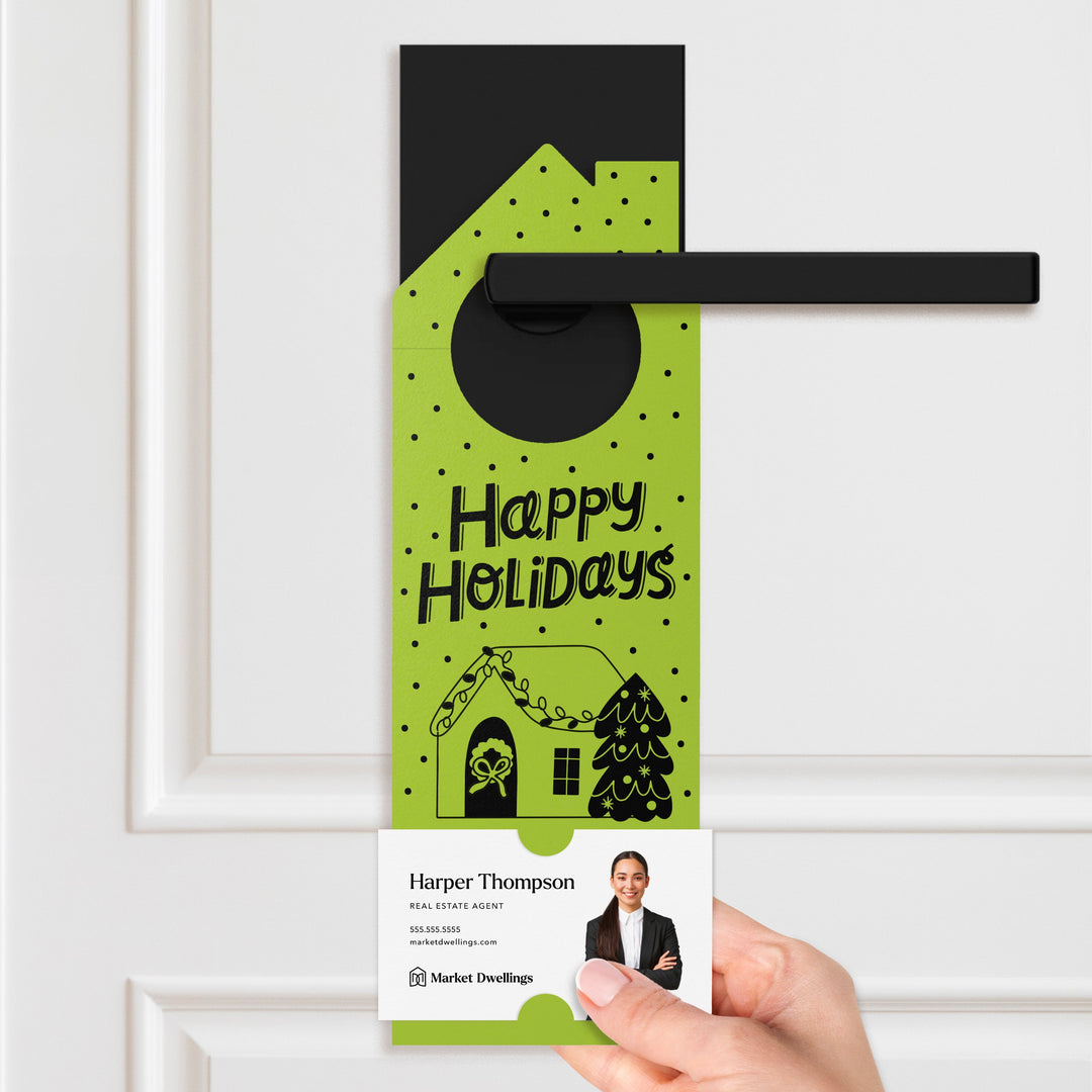 Happy Holidays Door Hangers Holiday Door Hanger Market Dwellings