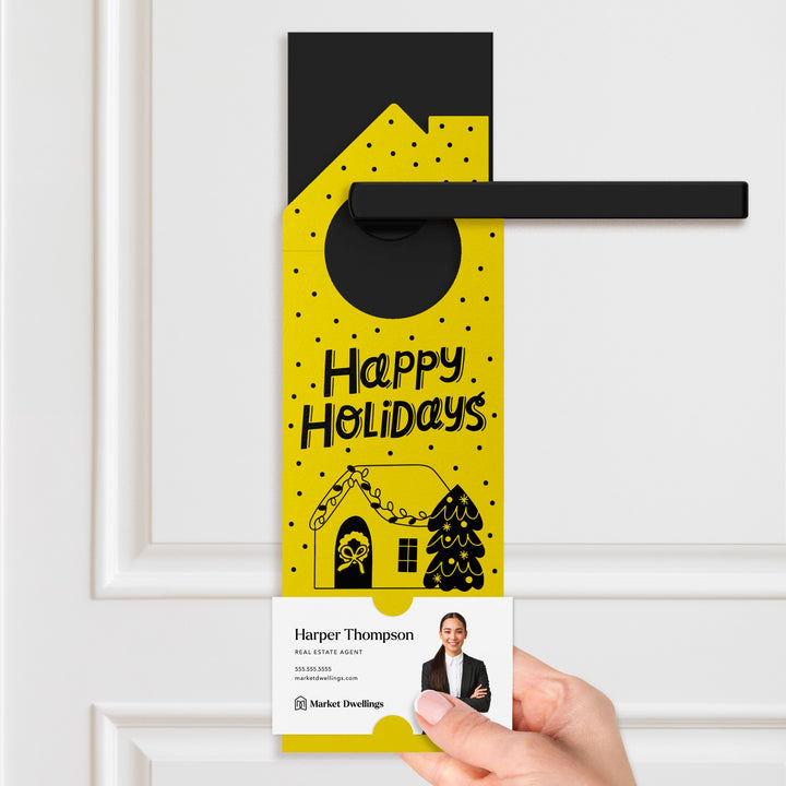 Happy Holidays Door Hangers Holiday Door Hanger Market Dwellings