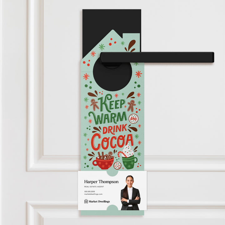 Keep Warm and Drink Cocoa Door Hangers Season Door Hanger Market Dwellings