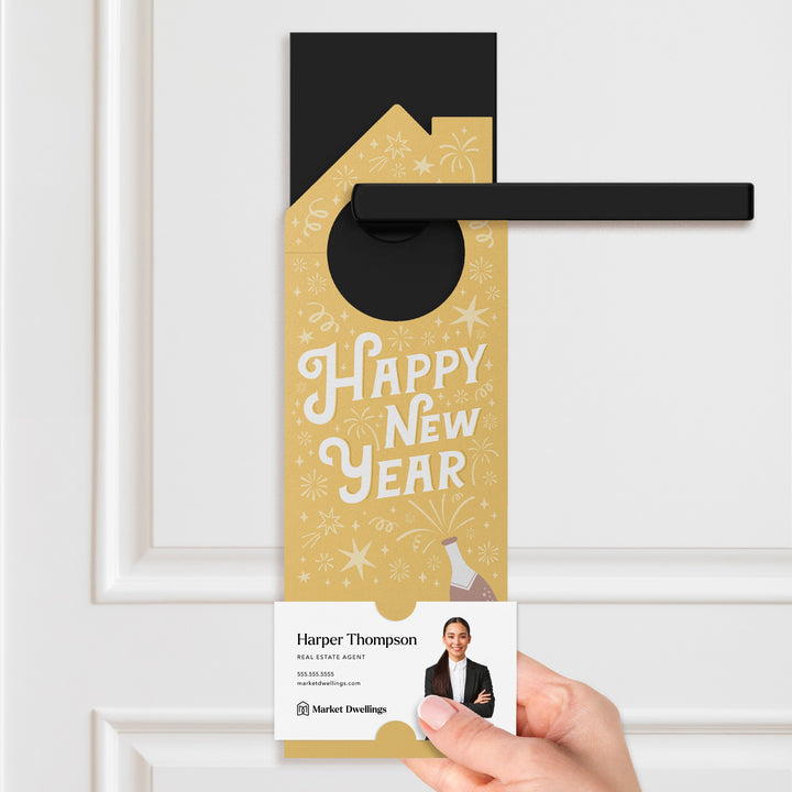 Happy New Year Door Hangers Holiday Door Hanger Market Dwellings