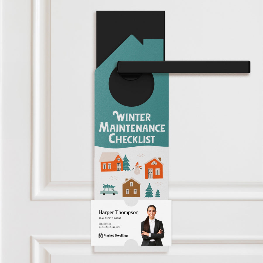 Winter Maintenance Checklist Door Hangers Season Door Hanger Market Dwellings