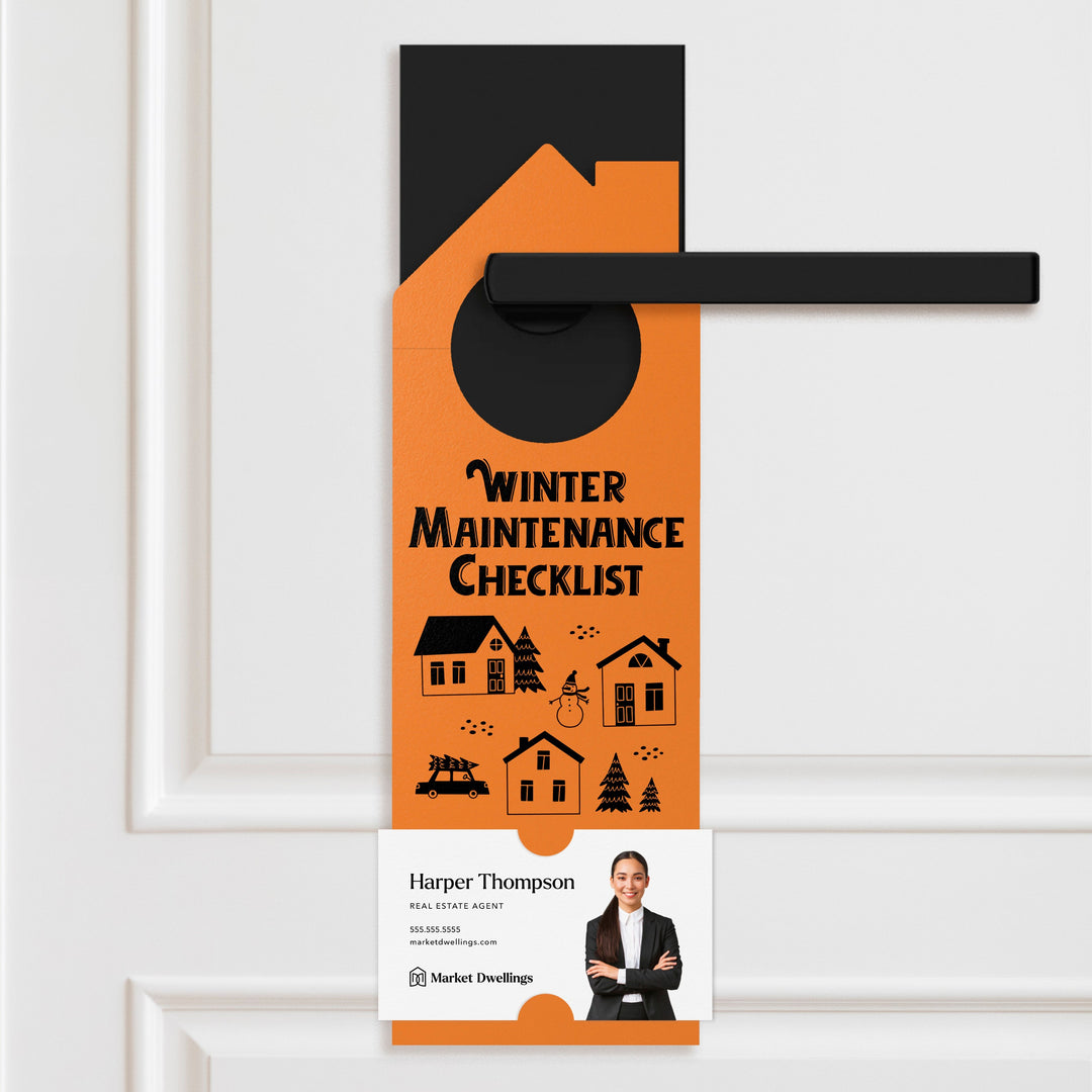 Winter Maintenance Checklist Door Hangers Season Door Hanger Market Dwellings CARROT