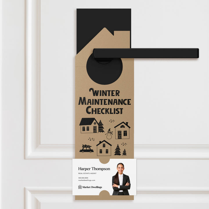 Winter Maintenance Checklist Door Hangers Season Door Hanger Market Dwellings KRAFT