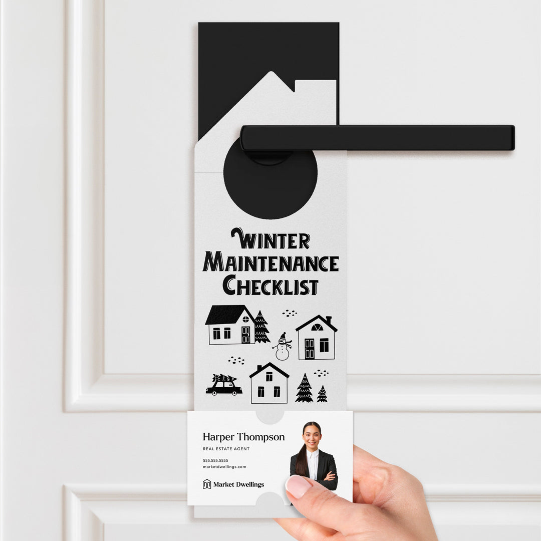 Winter Maintenance Checklist Door Hangers Season Door Hanger Market Dwellings