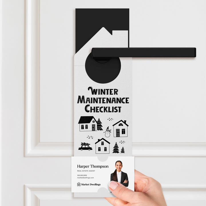 Winter Maintenance Checklist Door Hangers Season Door Hanger Market Dwellings