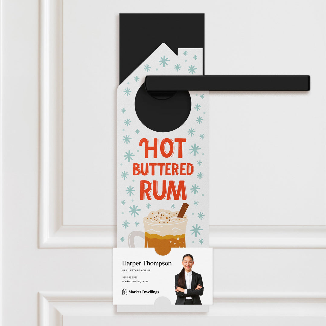 Hot Buttered Rum Recipe Door Hangers Season Door Hanger Market Dwellings RED