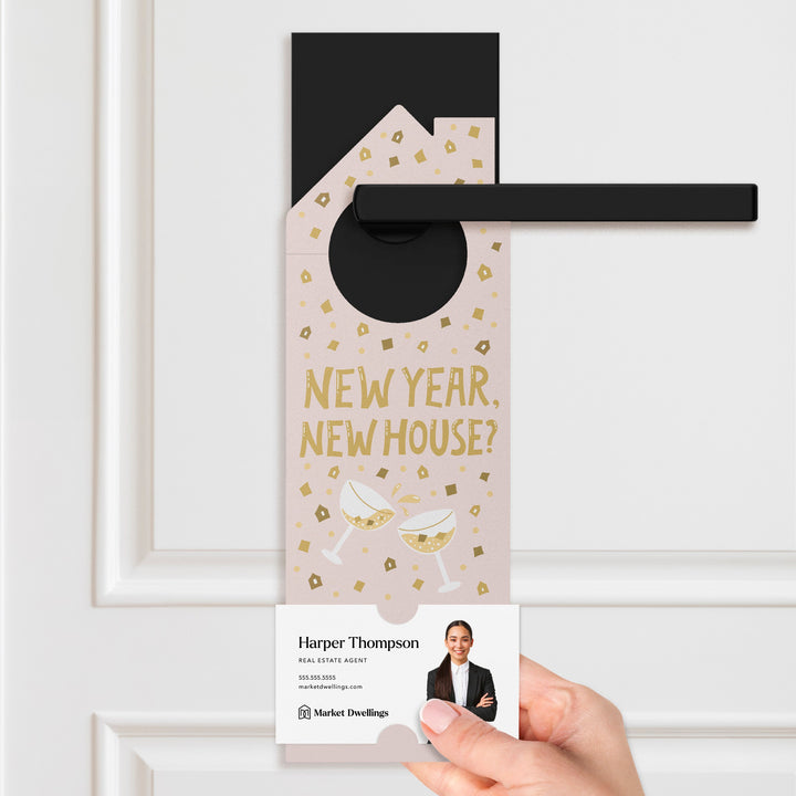 New Year, New House? Door Hangers Holiday Door Hanger Market Dwellings