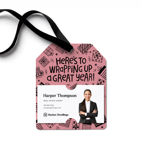 Here's To Wrapping Up A Great Year! | Gift Tags Gift Tag Market Dwellings LIGHT PINK 12