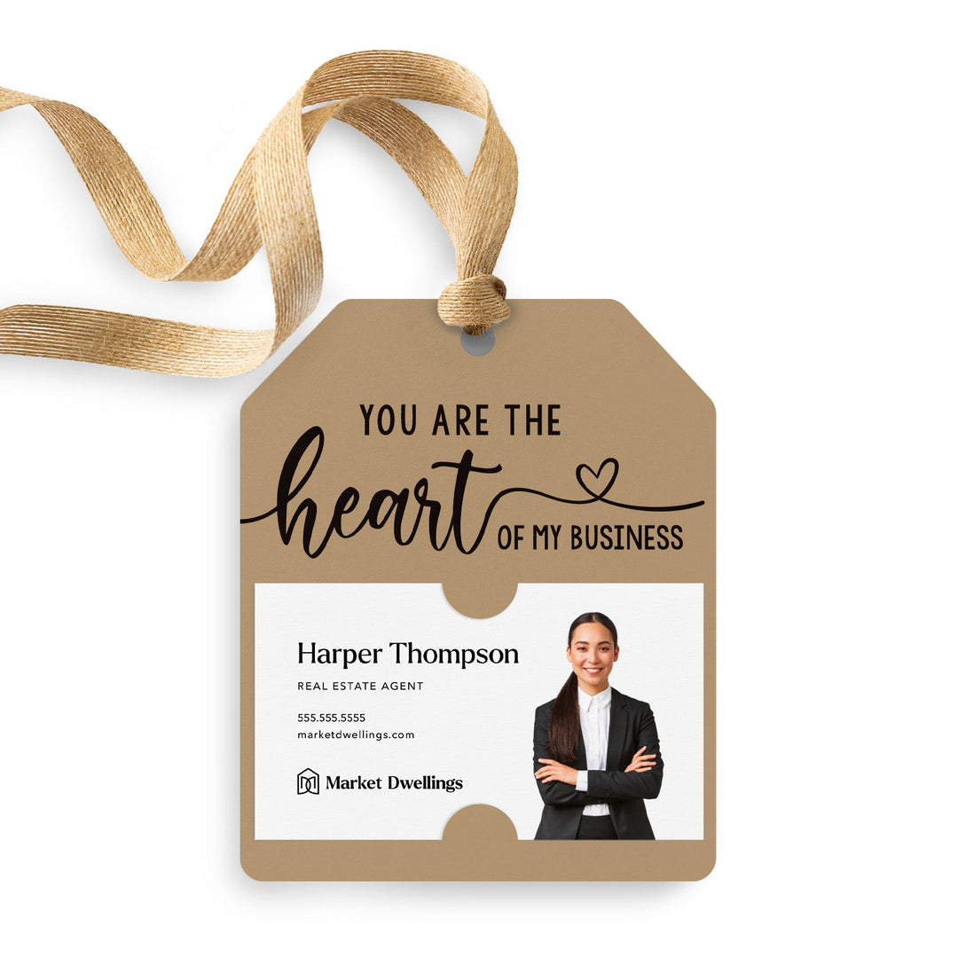 You are the Heart of My Business Gift Tags | Gift Tags Gift Tag Market Dwellings KRAFT