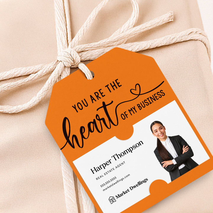 You are the Heart of My Business Gift Tags | Gift Tags Gift Tag Market Dwellings