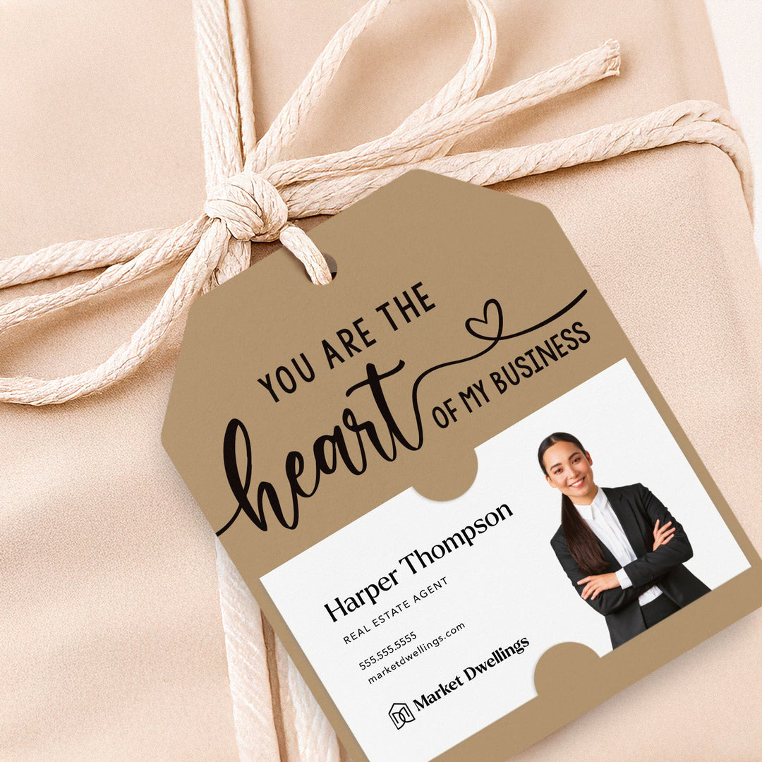 You are the Heart of My Business Gift Tags | Gift Tags Gift Tag Market Dwellings