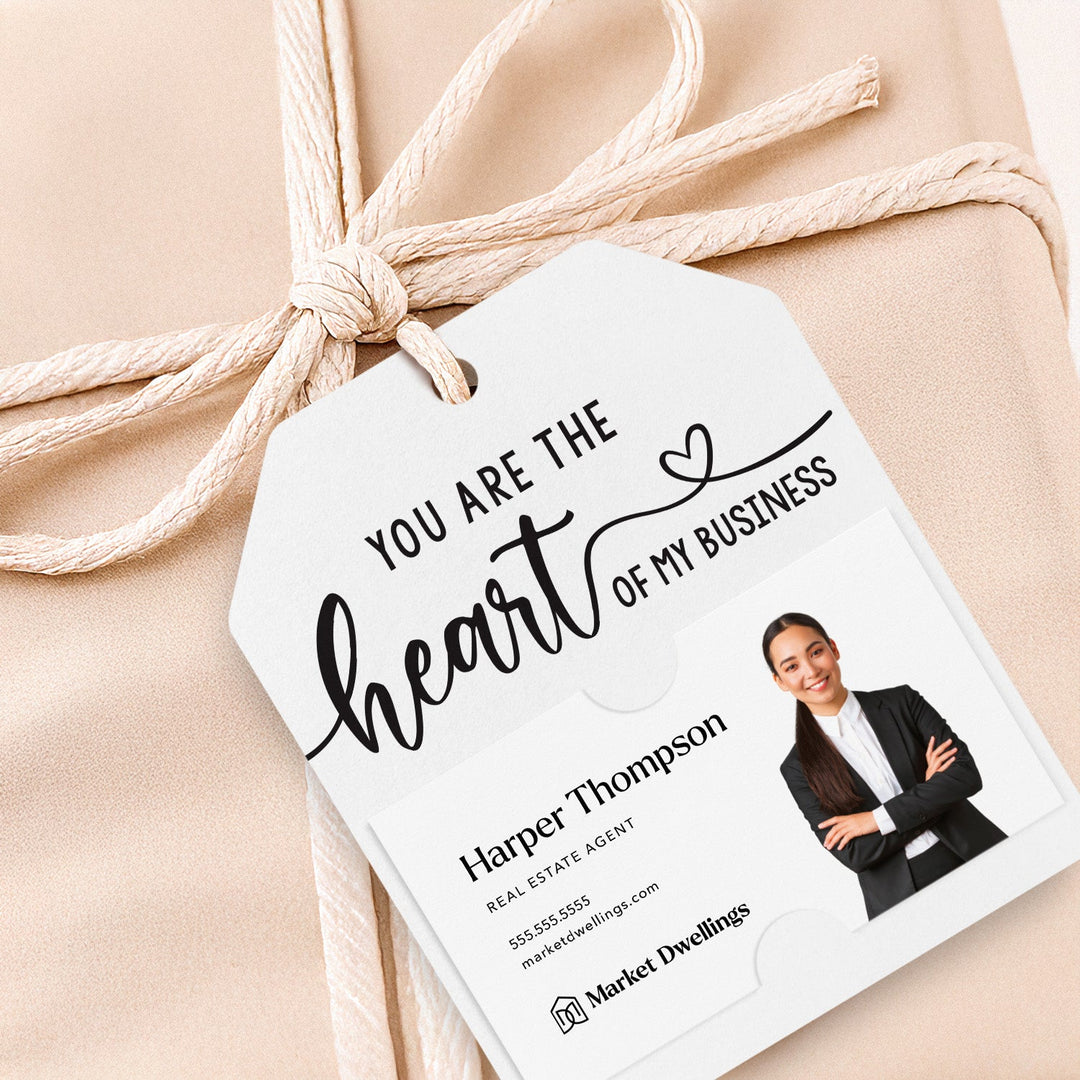 You are the Heart of My Business Gift Tags | Gift Tags Gift Tag Market Dwellings