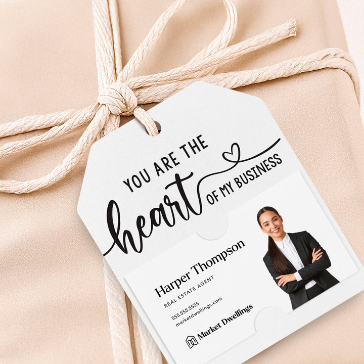 You are the Heart of My Business Gift Tags | Gift Tags Gift Tag Market Dwellings
