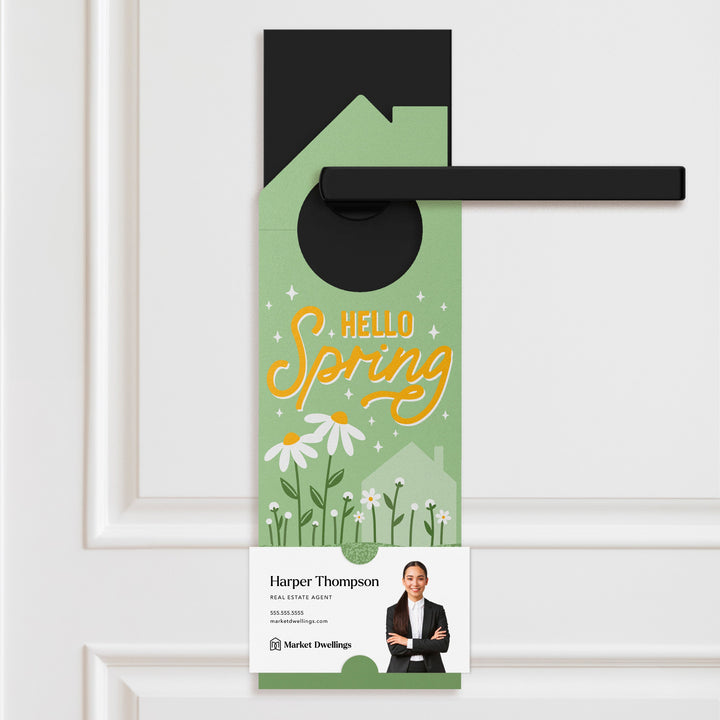 Hello Spring Maintenance Checklist Door Hangers Season Door Hanger Market Dwellings LIGHT OLIVE