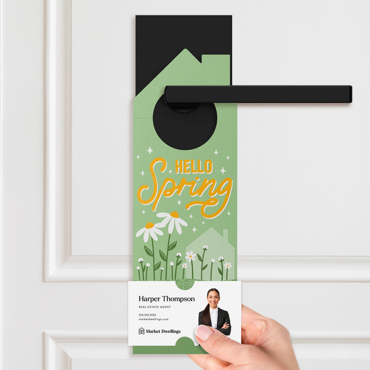 Hello Spring Maintenance Checklist Door Hangers Season Door Hanger Market Dwellings