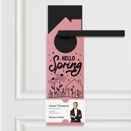 Hello Spring Maintenance Checklist Door Hangers Season Door Hanger Market Dwellings