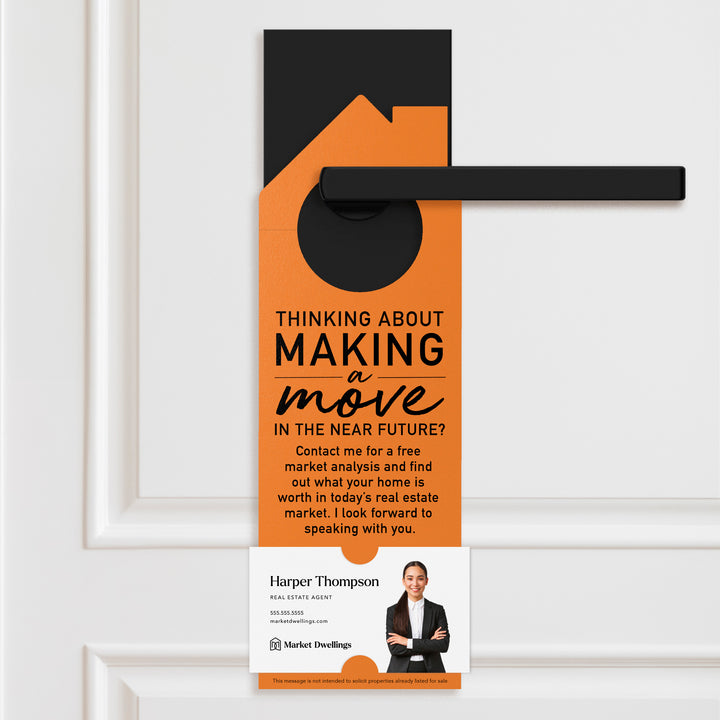 Thinking About Making A Move | Door Hanger | 2-DH002 Door Hanger Market Dwellings CARROT
