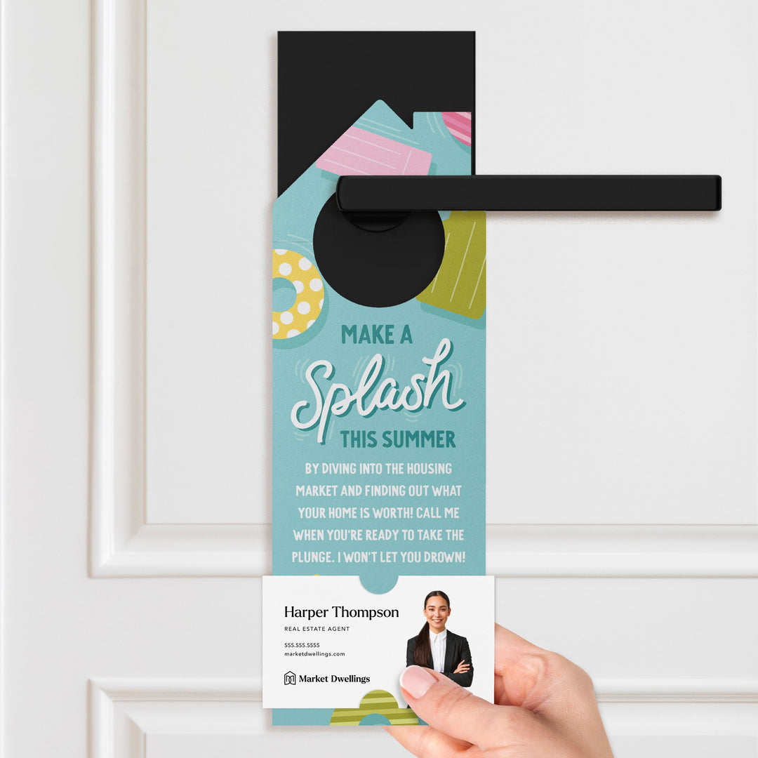 Make a splash this summer Door Hangers Season Door Hanger Market Dwellings