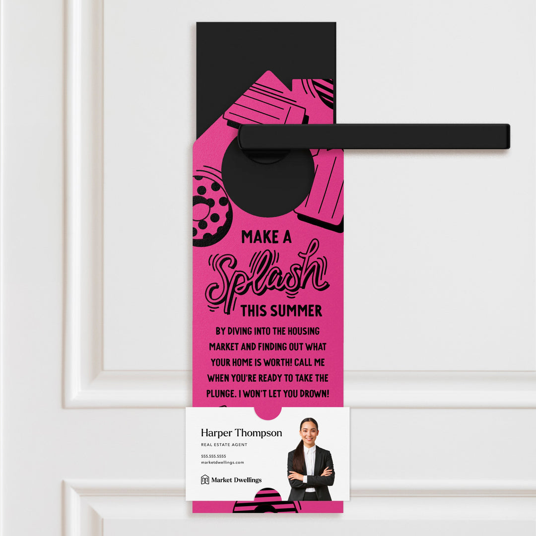 Make A Splash This Summer Door Hangers Season Door Hanger Market Dwellings RAZZLE BERRY