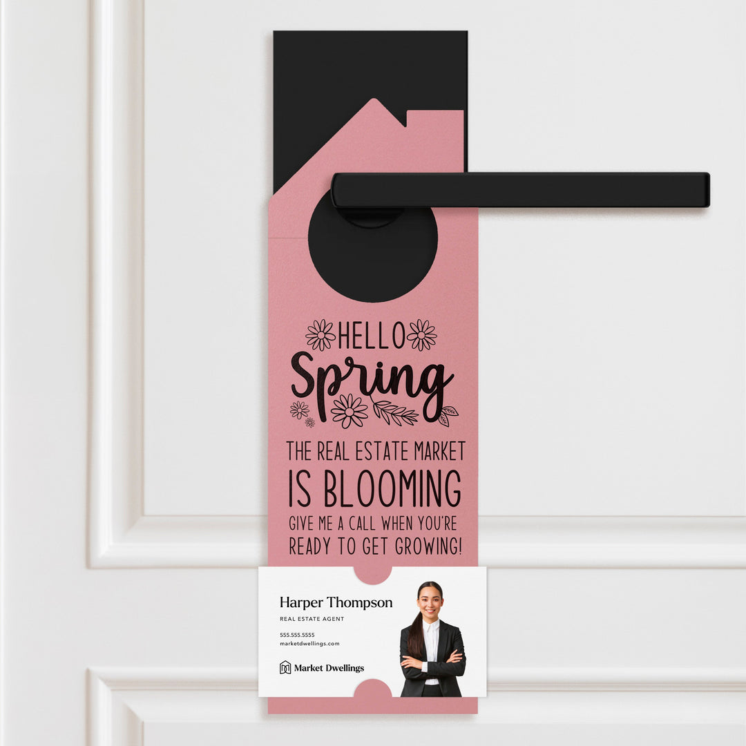Hello Spring | Spring Checklist Real Estate Door Hanger | 21-DH002 Door Hanger Market Dwellings ARCTIC