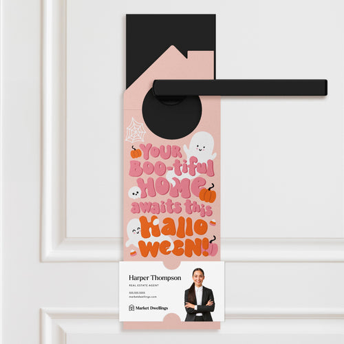 Your Boo-tiful Home Awaits This Halloween! Door Hangers Holiday Door Hanger Market Dwellings