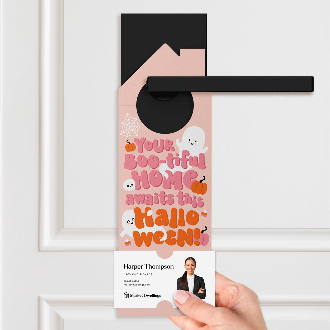 Your Boo-tiful Home Awaits This Halloween! Door Hangers Holiday Door Hanger Market Dwellings