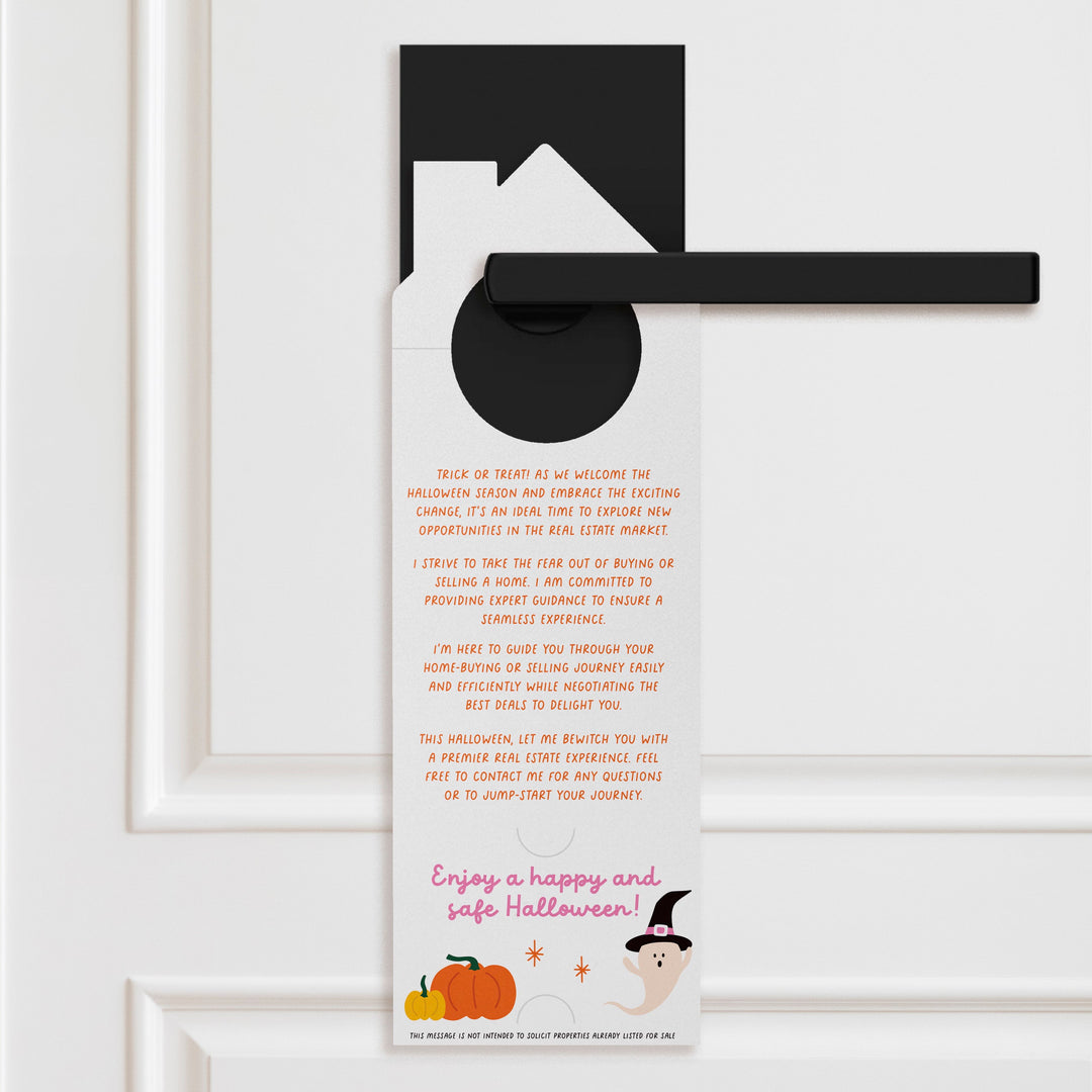 Spooked by Real Estate? I've Got the Magic Potion! Door Hangers Holiday Door Hanger Market Dwellings
