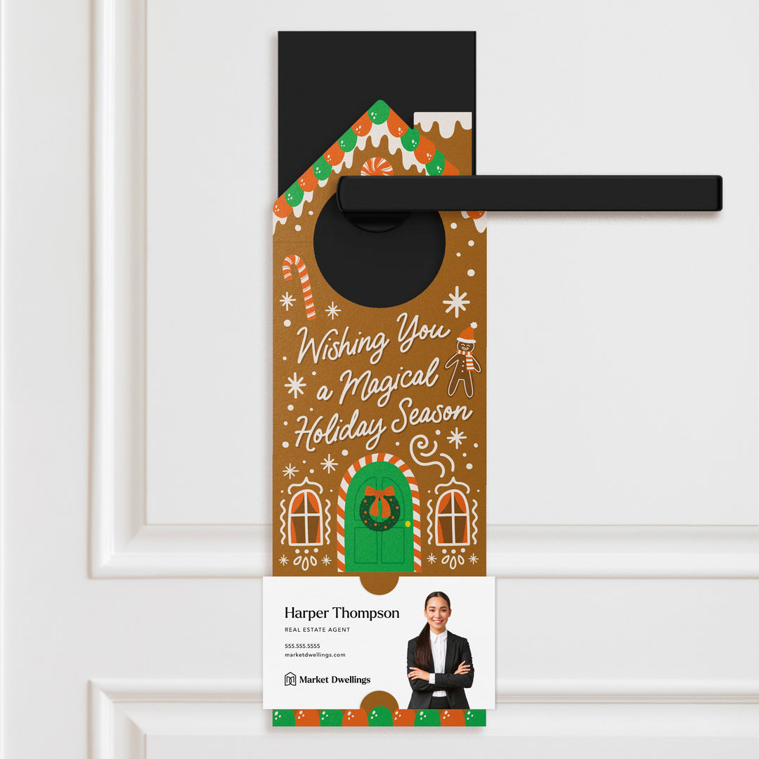 Wishing you a Magical Holiday Season Door Hangers Holiday Door Hanger Market Dwellings