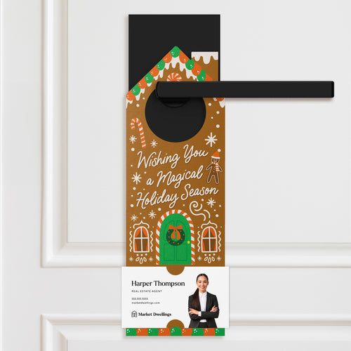 Wishing you a Magical Holiday Season Door Hangers Holiday Door Hanger Market Dwellings