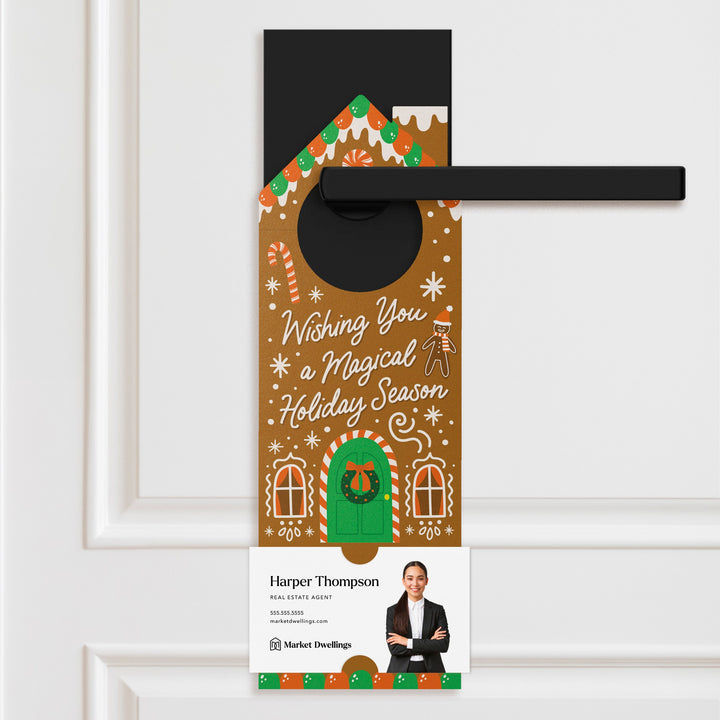 Wishing you a Magical Holiday Season Door Hangers Holiday Door Hanger Market Dwellings