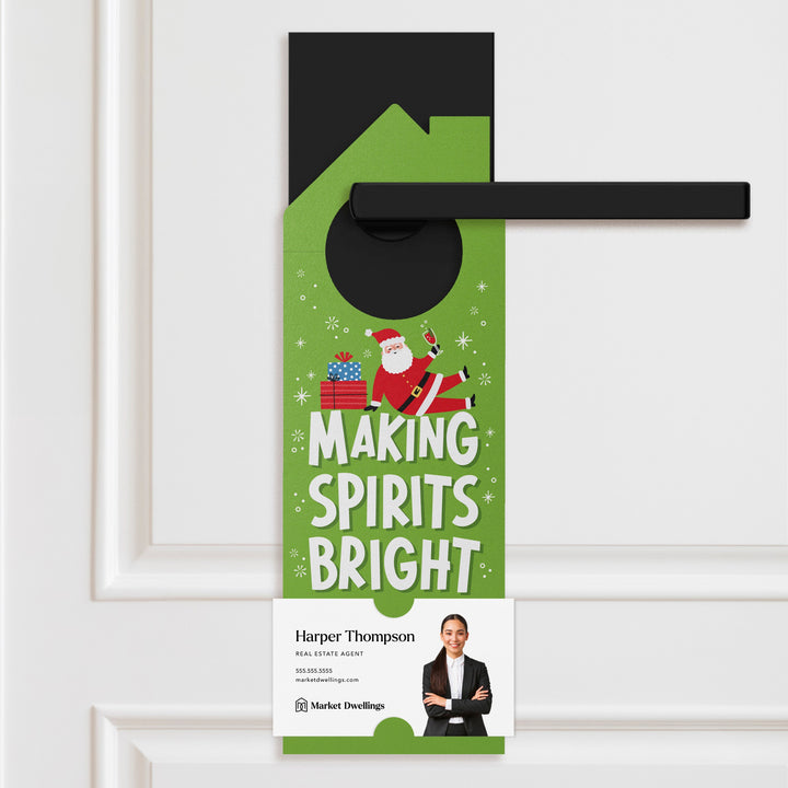 Making Spirits Bright Door Hangers Holiday Door Hanger Market Dwellings