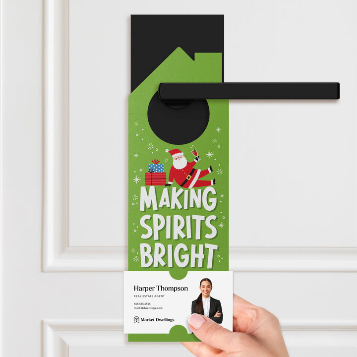 Making Spirits Bright Door Hangers Holiday Door Hanger Market Dwellings