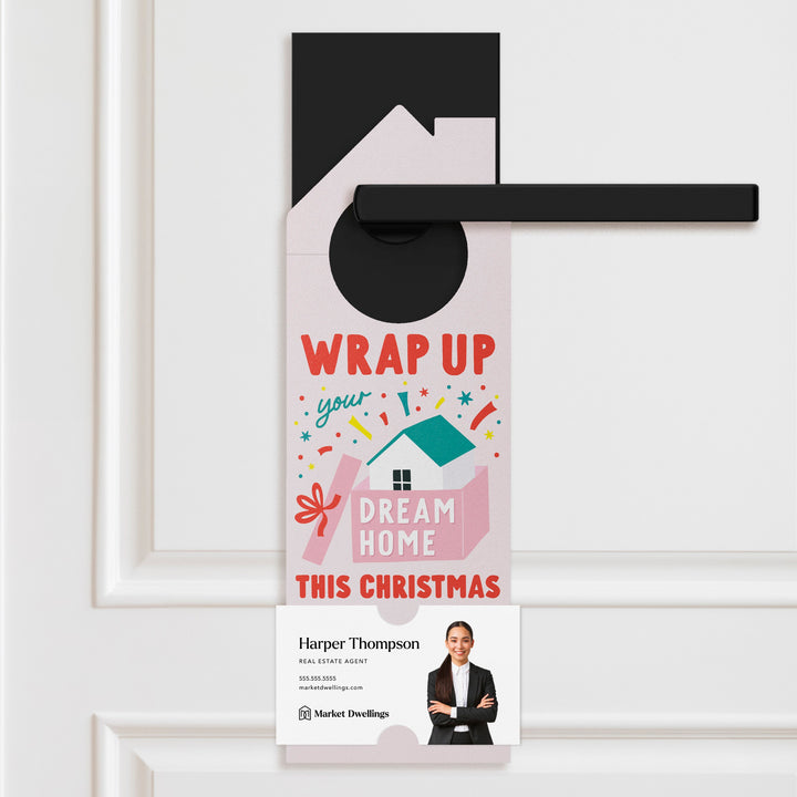 Wrap up Your Dream Home this Christmas Door Hangers Holiday Door Hanger Market Dwellings SOFT PINK