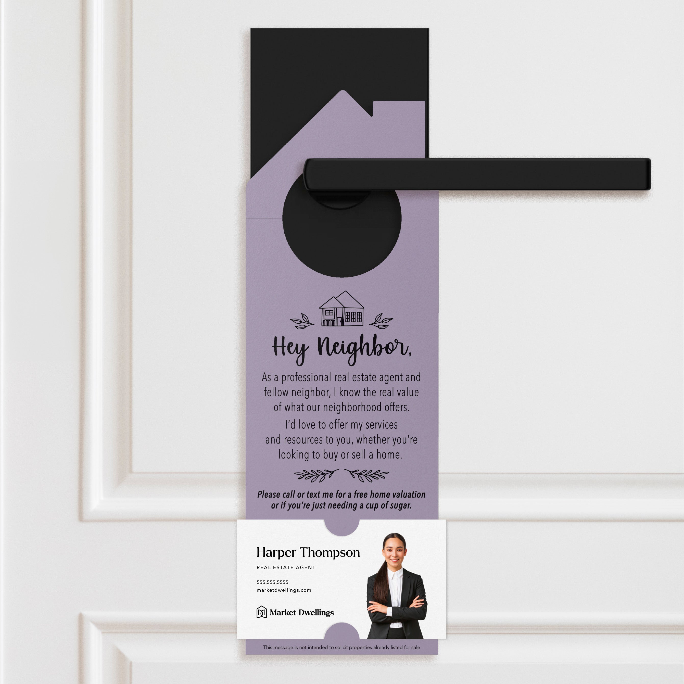 Hey Neighbor Real Estate Agent Door Hangers – Market Dwellings