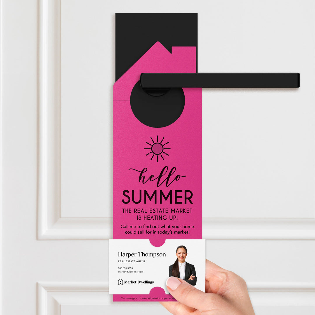 Hello Summer Real Estate Maintenance Checklist Door Hangers Season Door Hanger Market Dwellings