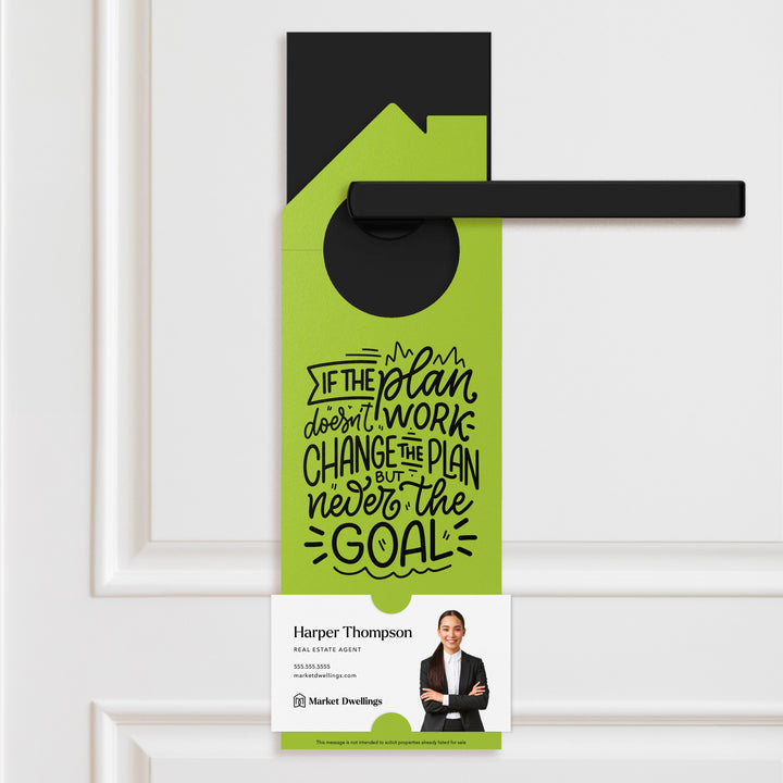 Change the Plan Real Estate Expired Listing | Double Sided Door Hanger | 34-DH002 Door Hanger Market Dwellings RAZZLE BERRY