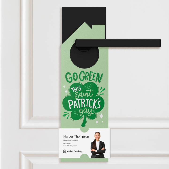 Go Green This St. Patrick's Day Door Hangers Holiday Door Hanger Market Dwellings