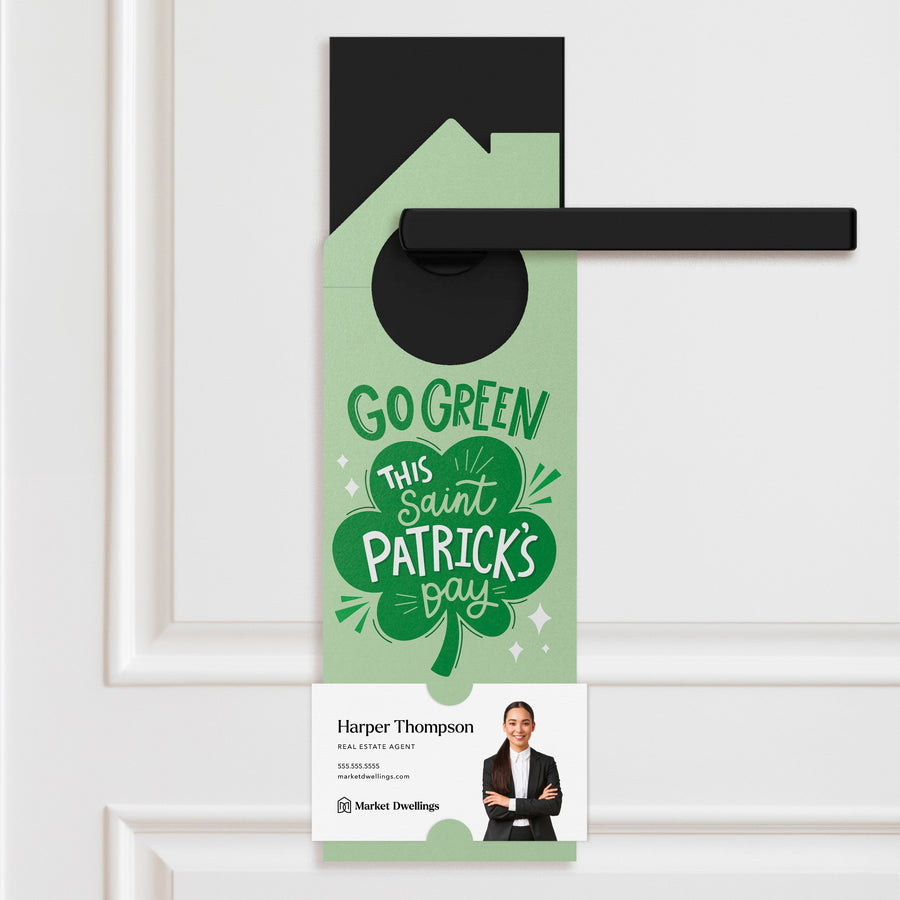 Go Green This St. Patrick's Day Door Hangers Holiday Door Hanger Market Dwellings