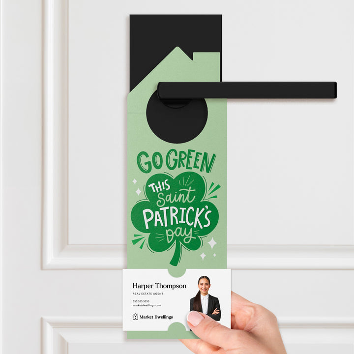Go Green This St. Patrick's Day Door Hangers Holiday Door Hanger Market Dwellings